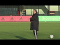 Aanvoerder Steven Berghuis ontbrak op de training bij Feyenoord.