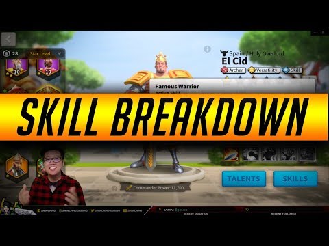 Make Your Enemy Lose an Attack Turn!! Commander El Cid | Rise of Kingdoms