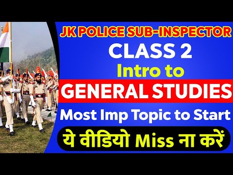 Jkp Sub Inspector 2021 | Polity Class 2 | Jkp Sub Inspector Recruitment @Career Success
