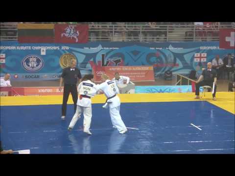 EC2016 Women Finale +60Kg Dr Szepesi Csenge Hungary AKA Vs Nora Vaznelytė Lithuania SHIRO
