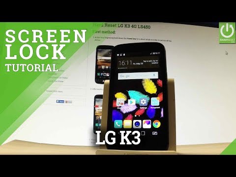 How to Set Screen Lock in LG K3 4G LS450 - PIN & Password Tutorial