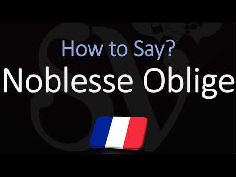 How to Pronounce Noblesse Oblige? (CORRECTLY) English, American, French Pronunciation