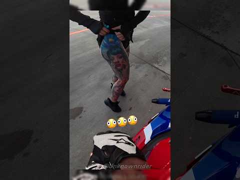 Bro is crazy 🧍‍♂️ #motorcycle #bikergirl #backpacking