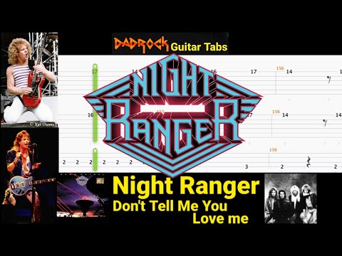 Don't Tell Me You Love Me - Night Ranger - Guitar + Bass TABS Lesson