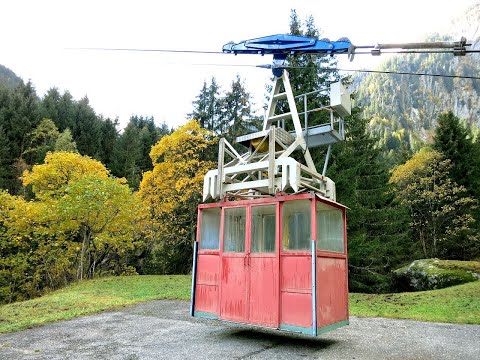 Luftseilbahn Göschenen Wiggen - Höll Bergfahrt Kraftwerk Göschenen cable car Switzerland