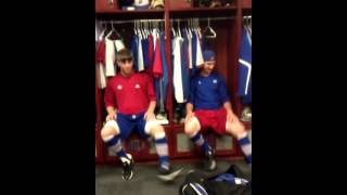Kansas baseball Locker room dance routine
