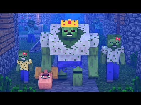 Zombie vs Villager Life 10 - Alien Being Minecraft Animation