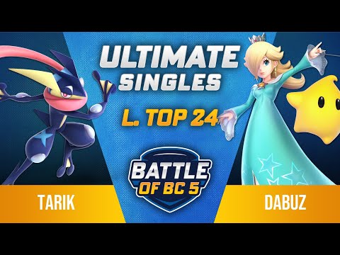 Tarik (Greninja) vs Dabuz (Rosalina) - Ultimate Singles Losers Top 24 - Battle of BC 5