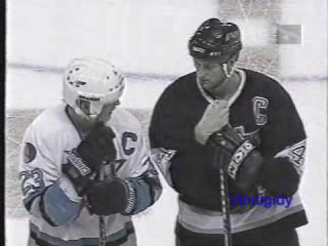 Sharks - Kings brawl (full) 2/5/97