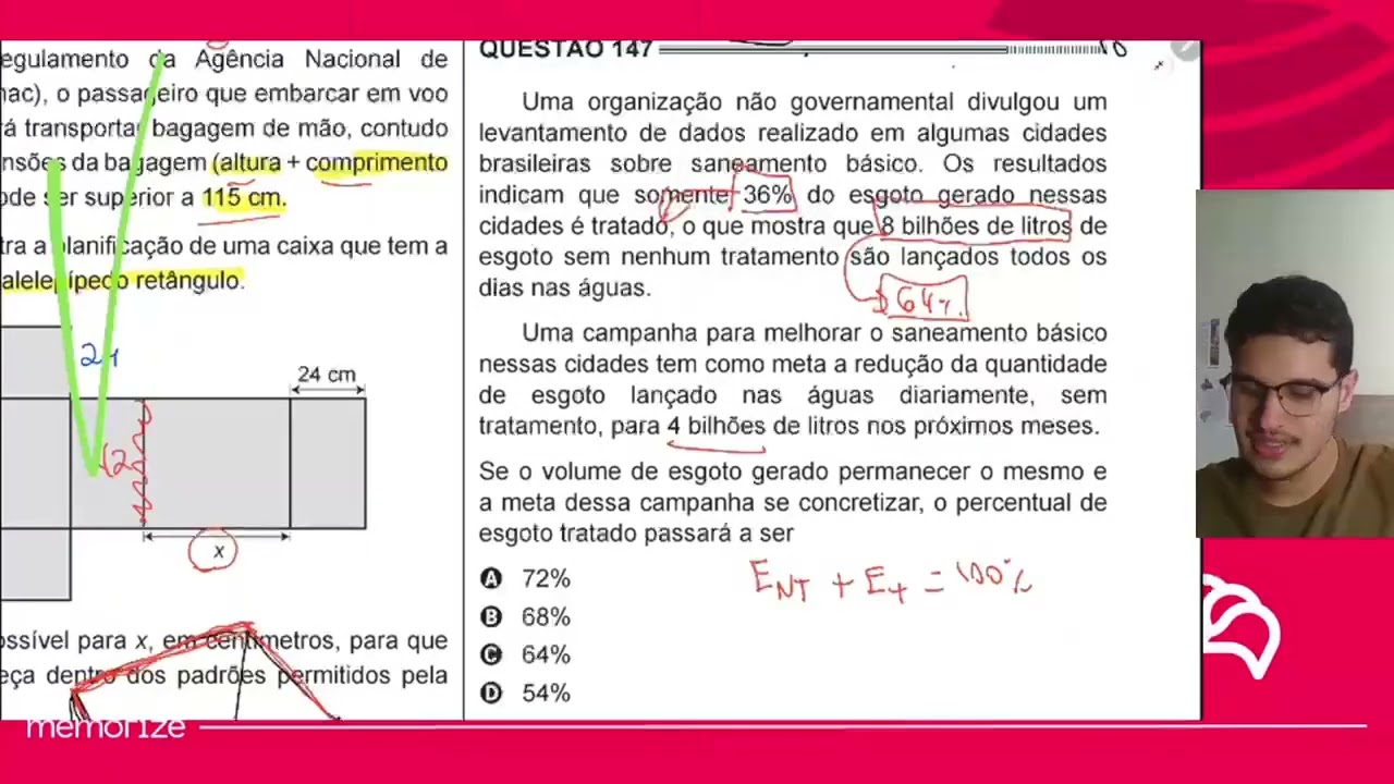 Resolução em Vídeo — Questão 152 ENEM 2014
