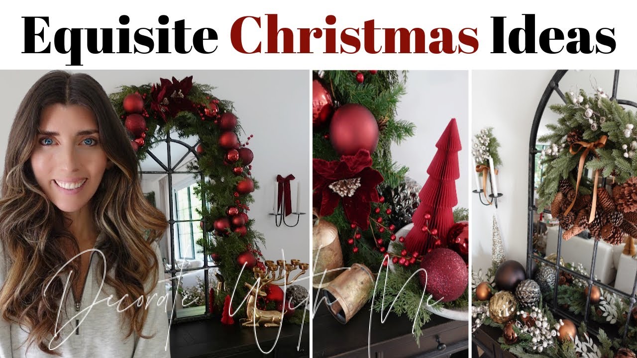 Exquisite Christmas Decorating Ideas / Burgundy & Copper Christmas Decorate With Me