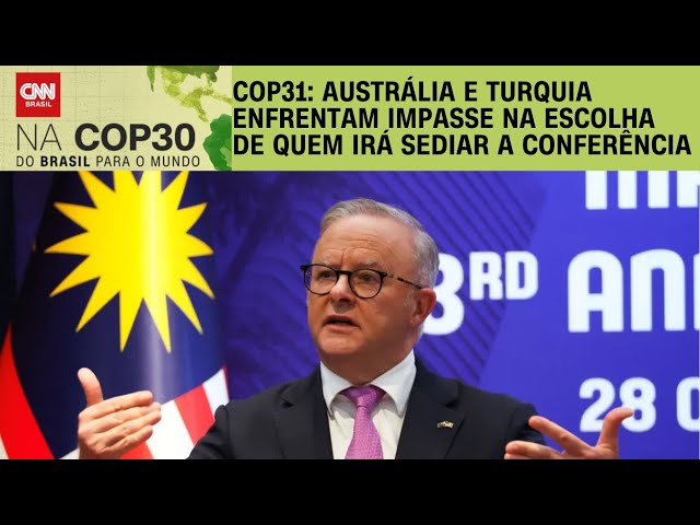 Austrália se recusa a sediar COP31 com a Turquia | CNN PRIME TIME