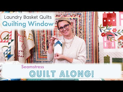 How To Speed Up Chain Piecing with TRIANGLE PAPER! Seamstress Quilt Along - Week 4