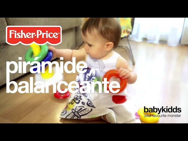 Vídeo relacionado con Fisher-Price- Pirámide balanceante gigante, juguete para niños +6 meses, Color surtido (Mattel GJW15)