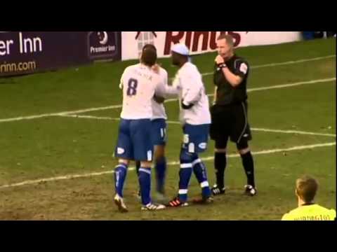 Footballers Fighting - Over a Penalty