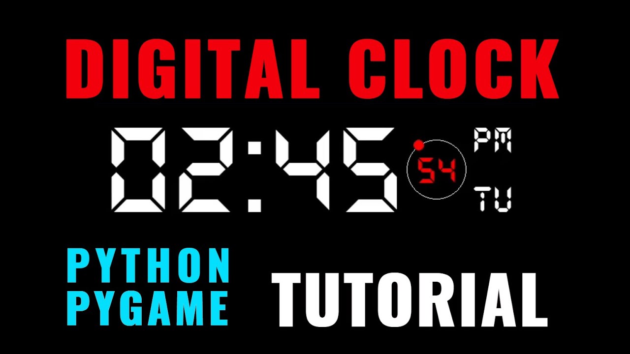 Python Beginner Project Tutorial | Digital Clock