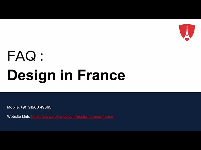 FAQ : Design in france