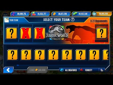 DEFEAT 27 OPPONENTS RAPTOR - GLYTHRONAX, ALLONOGMIUS, I-REX GEN2 | JURASSIC WORLD THE GAME
