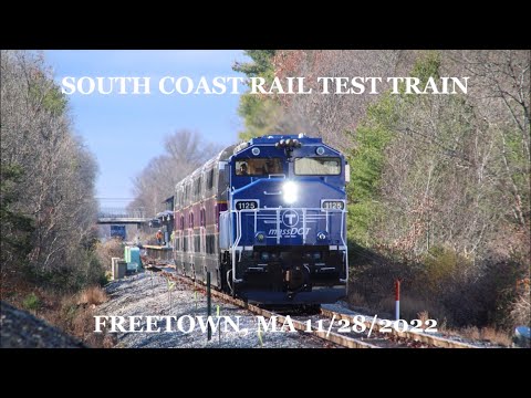 South Coast Rail Test Train - 11/28/2022
