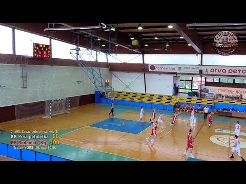 KOŠARKA: Trojka preko celog terena! KK Prva petoletka-KK Radnički (Kg) 90:100, maj 2019.