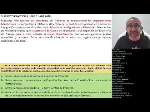 62.- Supuesto Práctico 1 - C1 Libre 2018 | AGE (PDF📑⬇️)