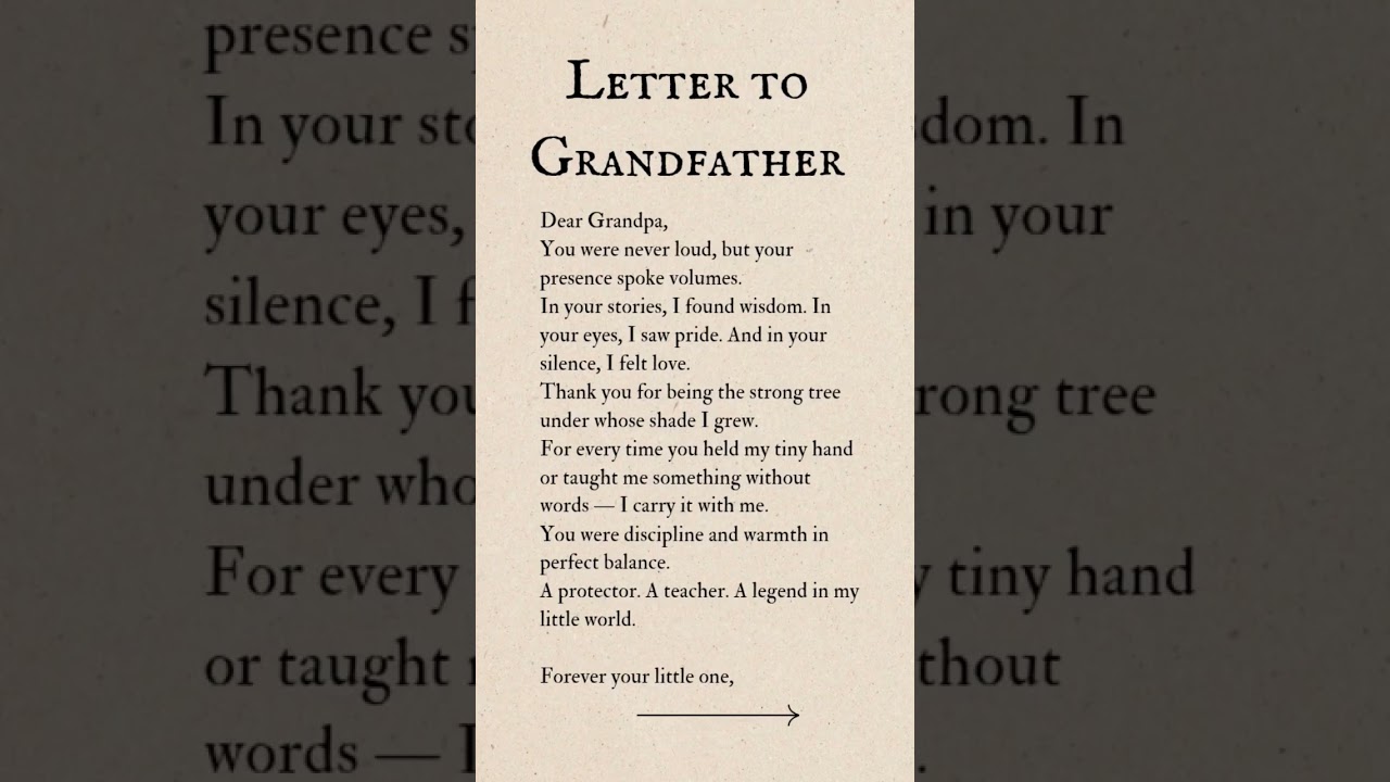 share with your grandfather 💌
