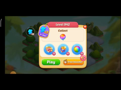 Matchington Mansion Level 942 - My No Booster Lever / iOS/Android