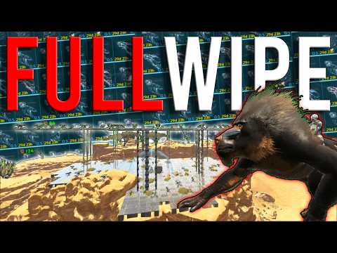 How a 45,000 HOUR TRIO Survived 300 Days In The BEST Crouch CAVE -  A Full ARK Wipe STORY