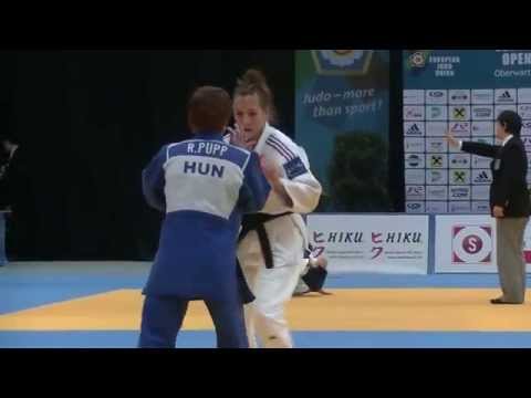 Judo European Open Oberwart: Reka Pupp (HUN) vs Melanie Clement (FRA)