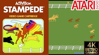 Stampede Atari 2600 4k Gameplay