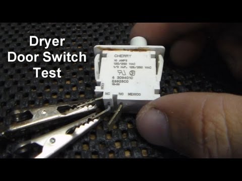 Dryer Not Starting - How to Test the Door Switch