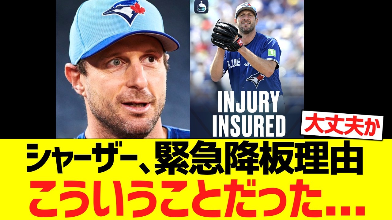 シャーザーの緊急降板理由、こういうことだった・・・・