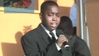 JAVIER PEMBERTON performing the St Kitts and Nevis National Anthem