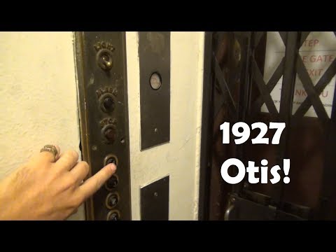 Vintage 1927 Otis Elevator at an apartment building
