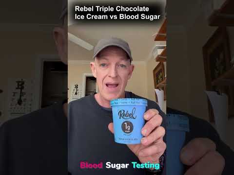 Signos CGM testing Rebel Triple Chocolate Ice Cream