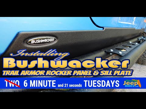 Installing a Bushwacker pinch seam rocker panel cover Jeep Wrangler