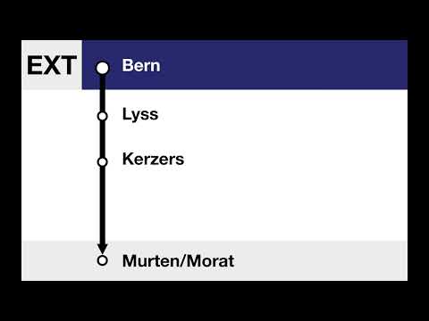 BLS Ansage / annonce BLS • EXT (SlowUp!) • Bern – Lyss – Kerzers – Murten/Morat