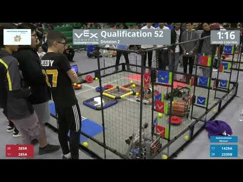 South Texas VEX 2019 D2 Q52, 285 Alliance