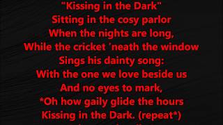 Kissing In the Dark STEPHEN FOSTER LYRICS WORDS STEVEN SING ALONG SONGS not Imany or Randy Rogers