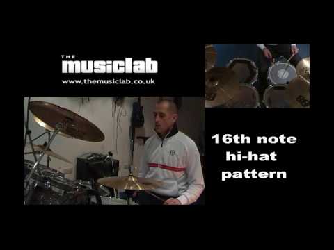 16th note pattern on hats.wmv