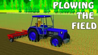 🚜 Tractor Plowing the Field | 3D Animation for Kids | Farm Adventure
