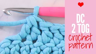 How to Double Crochet 2 Together (dc2tog) Double Crochet Decrease