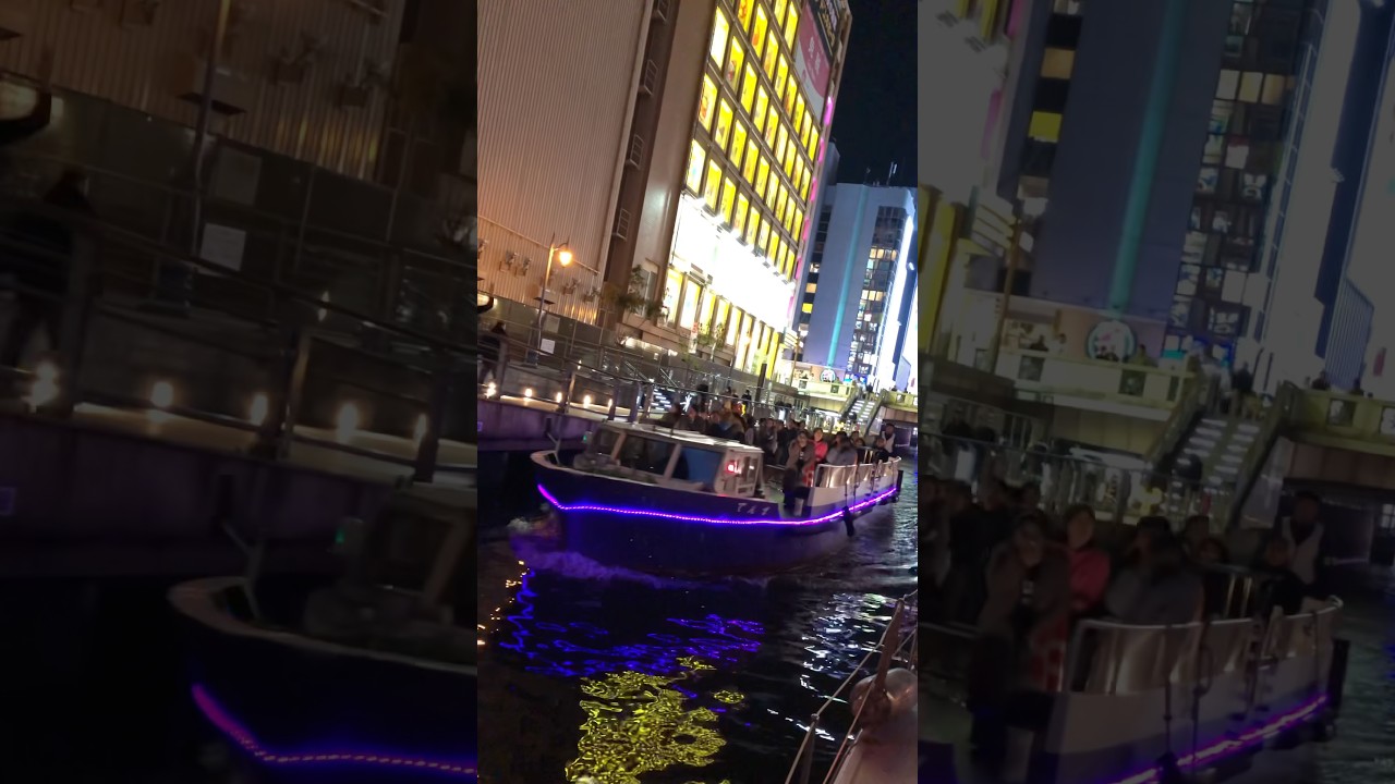 道頓堀でクルージング