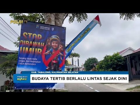 POLRES TABALONG LUNCURKAN KAMPUNG TERTIB LALU LINTAS