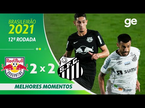 Gols e lances de Red Bull Bragantino x Santos