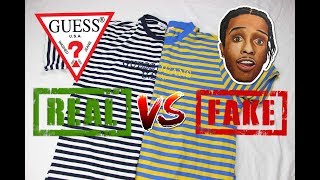 How To Spot Fake Guess A$AP Rocky T-shirt | REAL VS FAKE
