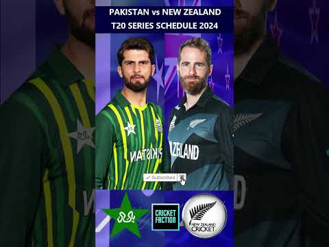 Pakistan vs New Zealand T20 Series 2024 Schedule #cricket #cricketschedule