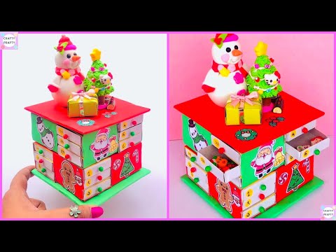 DIY 3D Christmas Advent Calendar/Calendario dell'Avvento a Cassetti - Drawer Box Advent Calendar DIY