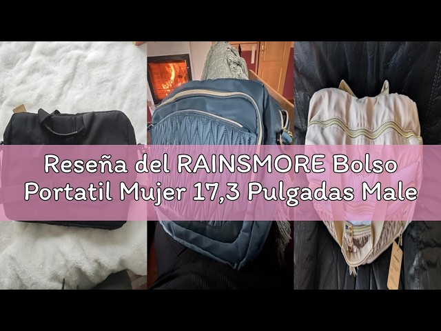 Vídeo relacionado con RAINSMORE Bolso Hombre Bandolera Maletin Portatil 17,3 Pulgadas Maletín Ordenado Cuero PU Bolsa de Mensajero Impermeable Maletín de Trabajo Ejecutivo Negocios Marrón
