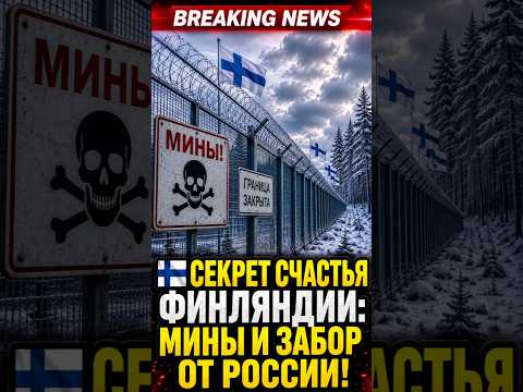 🇫🇮 Секрет счастья Финляндии: мины и забор от России!